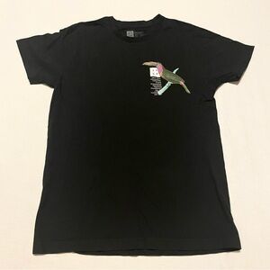 Lira Black T-Shirt with Toucan Graphic Mens Size Small Shirt